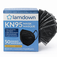 Load image into Gallery viewer, (50-Pack) KN95 Face Mask Individually Wrapped, Lamdown