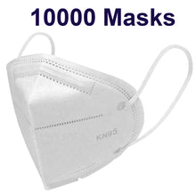 Load image into Gallery viewer, KN95 Face Mask Disposable 5-Layer Respirator in Resealable Bag (50pcs....10,000pcs)