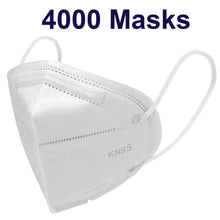 Load image into Gallery viewer, KN95 Face Mask Disposable 5-Layer Respirator in Resealable Bag (50pcs....10,000pcs)