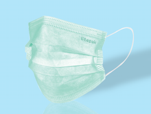 Load image into Gallery viewer, Litepak Premium Disposable Face Masks 3-Ply, Various Colors (50-Pack)