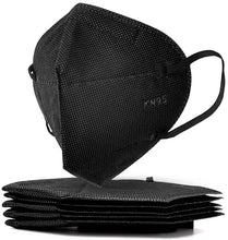 Load image into Gallery viewer, 50-Pack Black KN95 FDA-Certified Particulate Respirator Face Mask Disposable- Individually Wrapped
