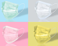 Load image into Gallery viewer, Litepak Premium Disposable Face Masks 3-Ply Color Bundle (4 Boxes of 50, Multiple Colors)