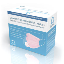 Load image into Gallery viewer, 125 Masks- Litepak Premium-Grade Disposable 3-Ply Face Mask