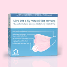 Load image into Gallery viewer, 125 Masks- Litepak Premium-Grade Disposable 3-Ply Face Mask