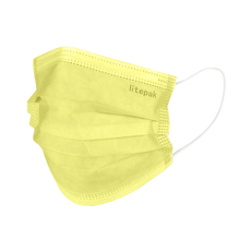 Load image into Gallery viewer, 125 Masks- Litepak Premium-Grade Disposable 3-Ply Face Mask