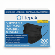 Load image into Gallery viewer, 200pcs Kids Disposable Face Masks - 3-Ply Kids Mask for Boys Girls
