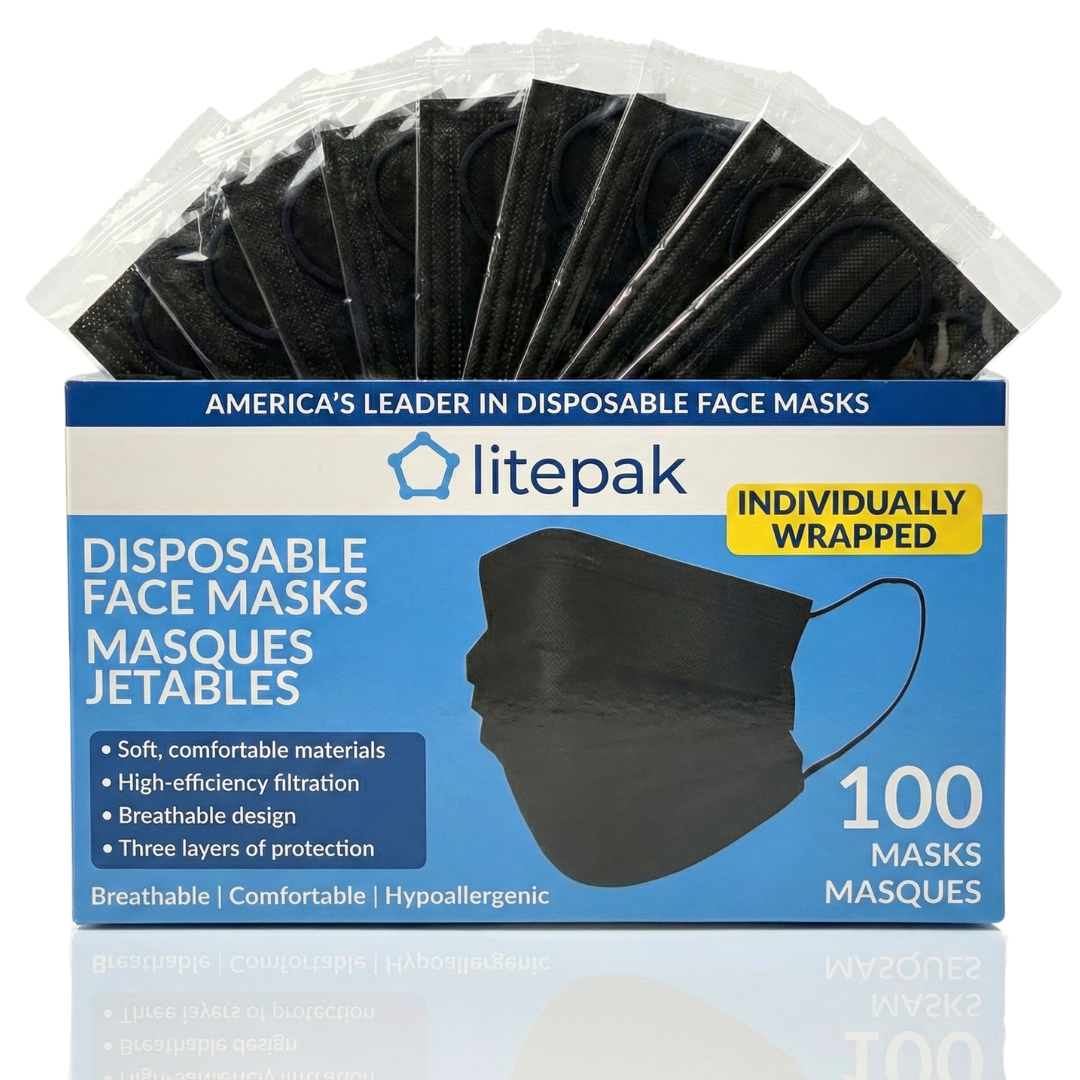 HSA/FSA Eligible 100pcs Individually Wrapped Premium Face Masks