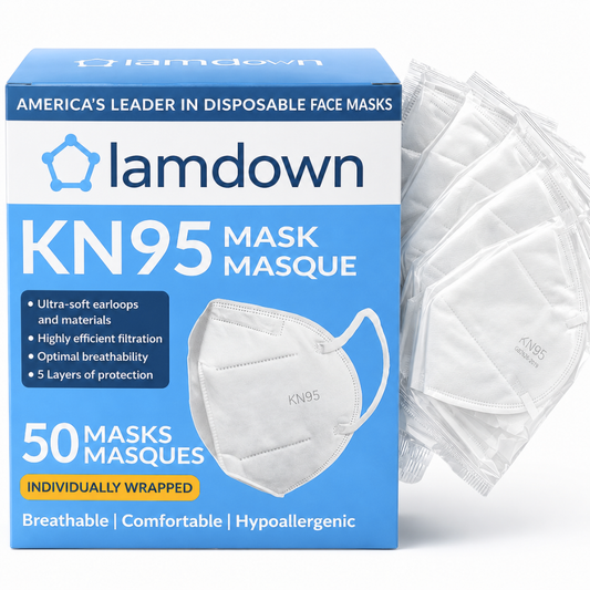 HSA/FSA Eligible KN95 Masks, Individually Wrapped 5-Layer Protection