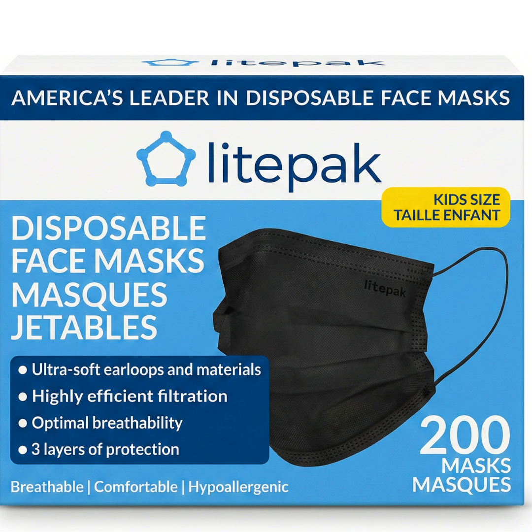 200pcs Kids Disposable Face Masks - 3-Ply Kids Mask for Boys Girls