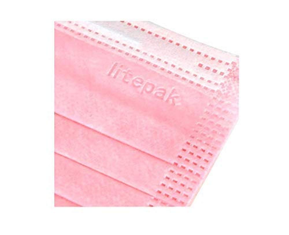 125 Masks- Litepak Premium-Grade Disposable 3-Ply Face Mask