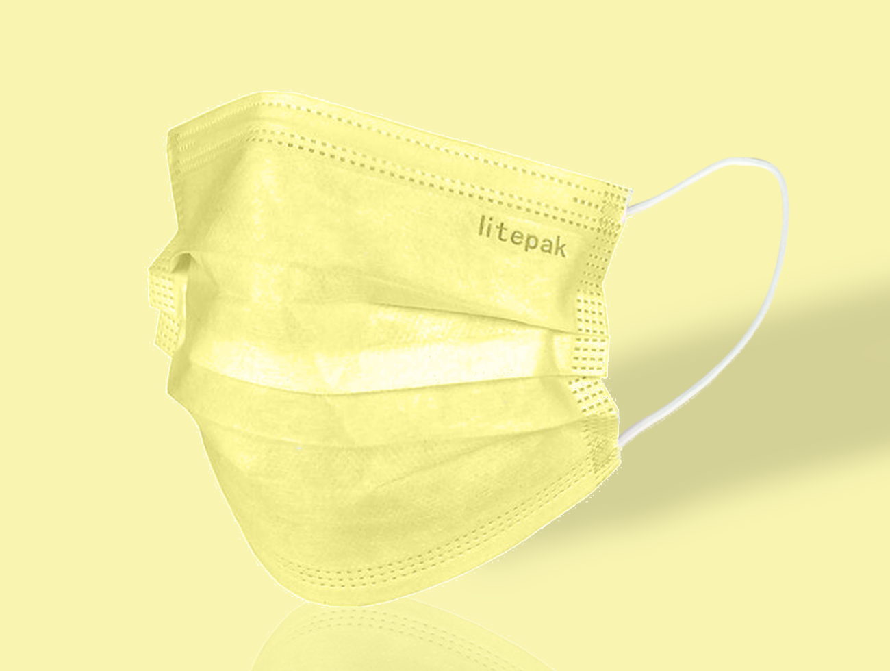 (50-Pack) Litepak Premium Disposable Face Masks 3-Ply, Various Colors