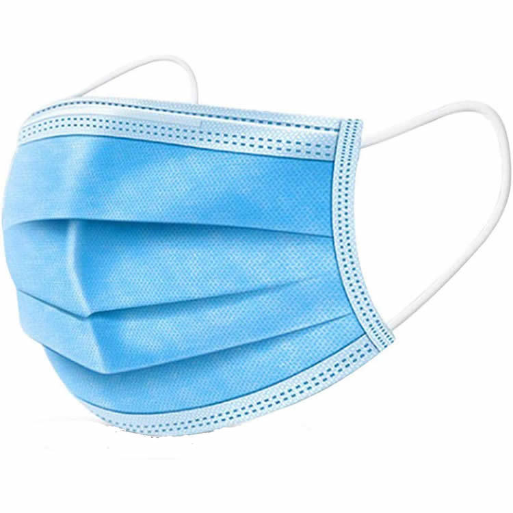 Blue 3-Ply Disposable Face Masks [Boxes of 50] (500 pcs, 1000 pcs, ....100,000 pcs)